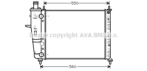 Radiator, engine cooling (FTA2230)