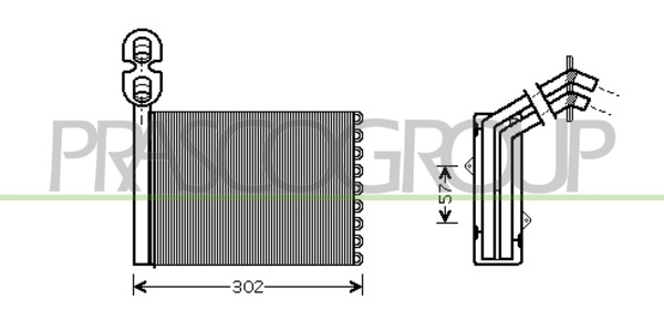Heat Exchanger, interior heating (FD076H001)