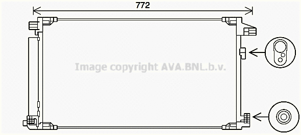 Condenser, air conditioning (TO5741D)