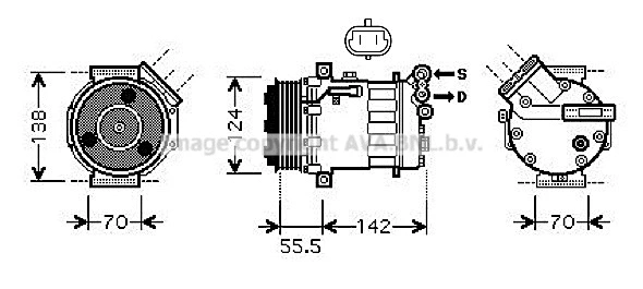 Compressor, air conditioning (SBK069)