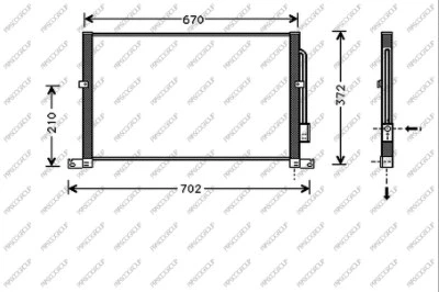 Condenser, air conditioning (FD107C001)