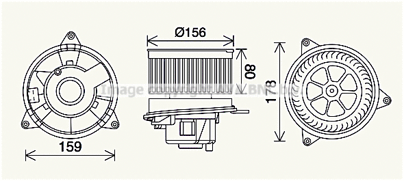 Electric Motor, interior blower (FD8638)
