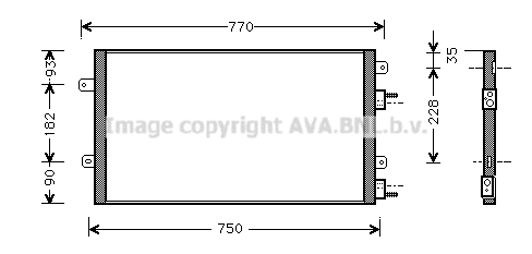 Condenser, air conditioning (CR5051)