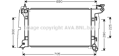 Radiator, engine cooling (TO2323)