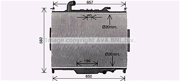 Radiator, engine cooling (AU2336)