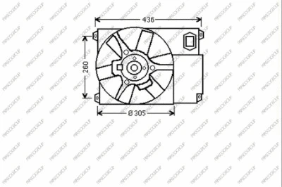 Fan, engine cooling (CI950F001)
