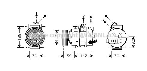 Compressor, air conditioning (AIK349)