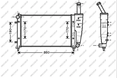 Radiator, engine cooling (FT340R004)