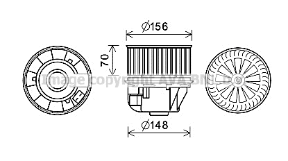 Electric Motor, interior blower (FD8630)