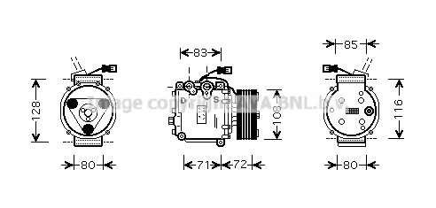 Compressor, air conditioning (HDK168)