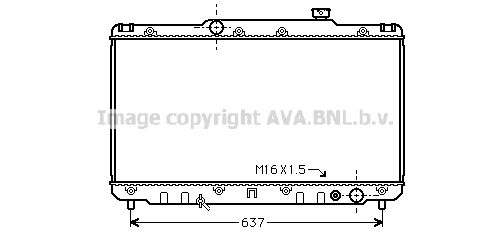 Radiator, engine cooling (TO2014)