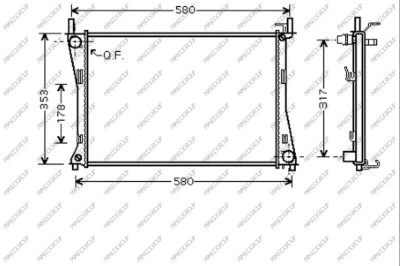 Radiator, engine cooling (FD340R002)