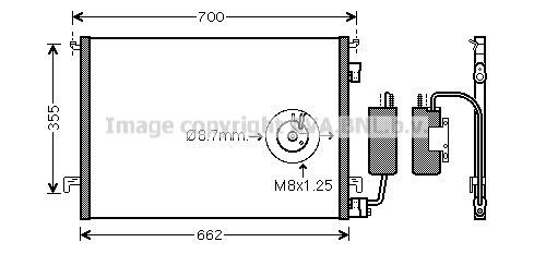 Condenser, air conditioning (OL5457D)