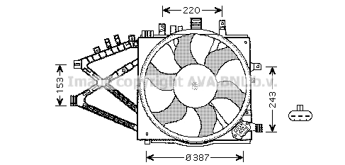 Fan, engine cooling (OL7521)