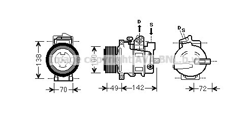 Compressor, air conditioning (MSAK566)