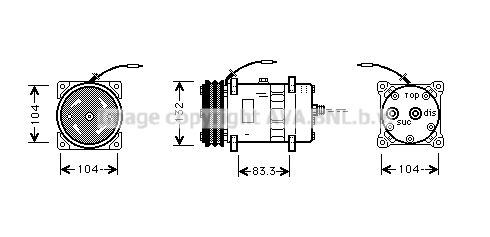 Compressor, air conditioning (UVK039)