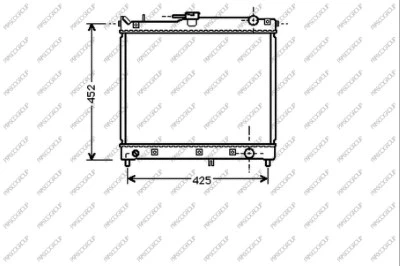 Radiator, engine cooling (SZ710R001)