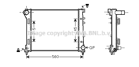 Radiator, engine cooling (FTA2346)