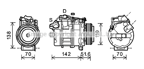 Compressor, air conditioning (BWK427)