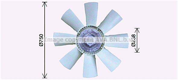 Fan, engine cooling (SCF056)
