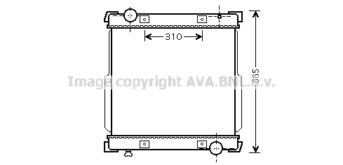 Radiator, engine cooling (IV2095)