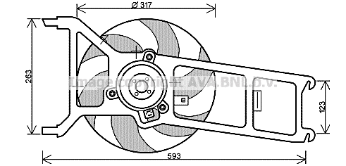 Fan, engine cooling (PE7534)