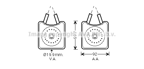 Oil Cooler, engine oil (VN3215)