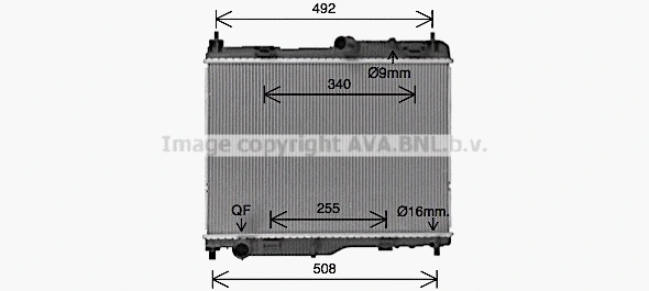 Radiator, engine cooling (FD2683)