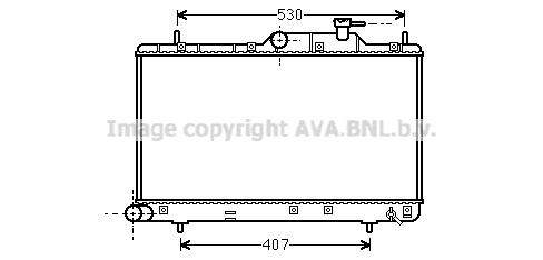 Radiator, engine cooling (HYA2307)