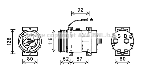 Compressor, air conditioning (IVAK128)