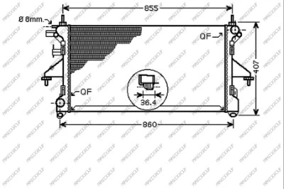 Radiator, engine cooling (FT930R006)