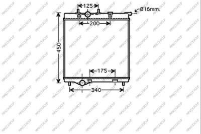 Radiator, engine cooling (CI325R003)