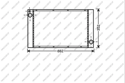 Radiator, engine cooling (MN308R002)