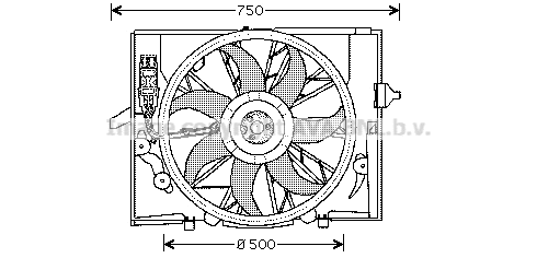Fan, engine cooling (BW7504)