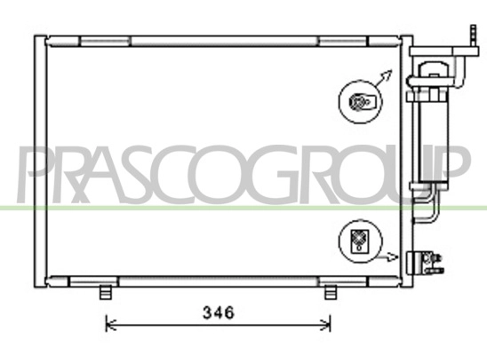 Condenser, air conditioning (FD346C001)
