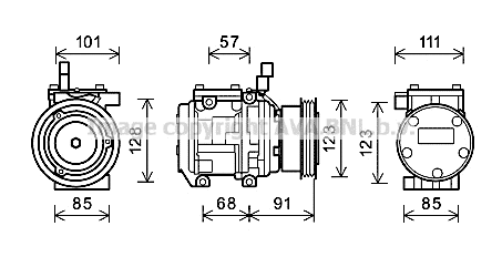 Compressor, air conditioning (KAAK145)