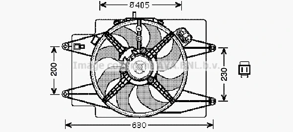 Fan, engine cooling (AL7509)