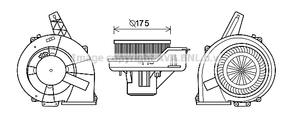 Electric Motor, interior blower (ST8045)