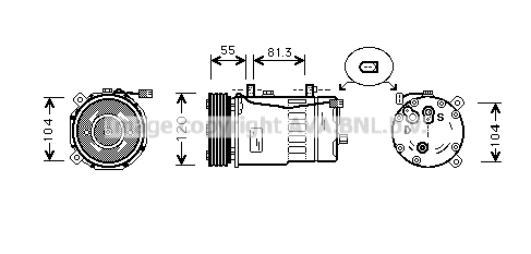 Compressor, air conditioning (AIK003)