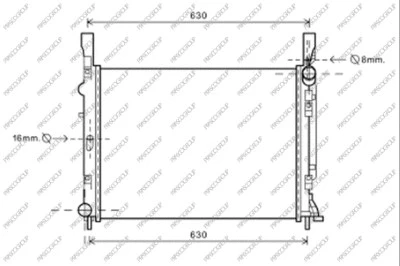 Radiator, engine cooling (RN918R003)