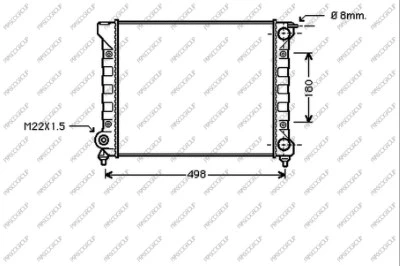 Radiator, engine cooling (VG026R014)