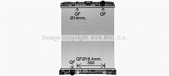 Radiator, engine cooling (ME2312)