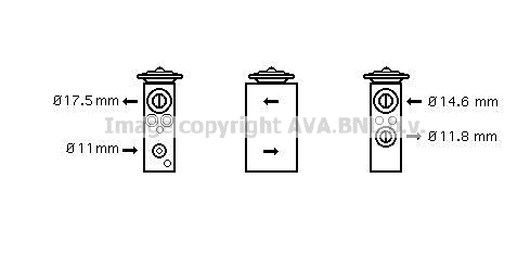 Expansion Valve, air conditioning (DN1258)