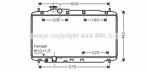 Radiator, engine cooling (HD2189)