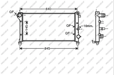 Radiator, engine cooling (FT122R002)
