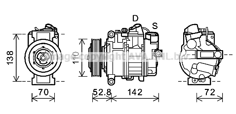 Compressor, air conditioning (BWK415)