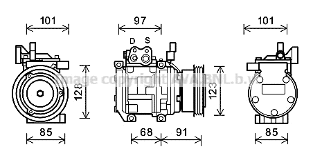 Compressor, air conditioning (KAK208)