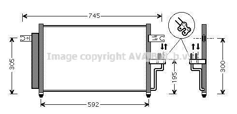 Condenser, air conditioning (HY5165D)