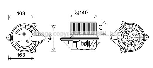 Electric Motor, interior blower (OL8624)