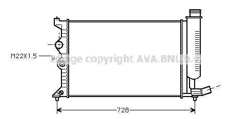 Radiator, engine cooling (CN2181)